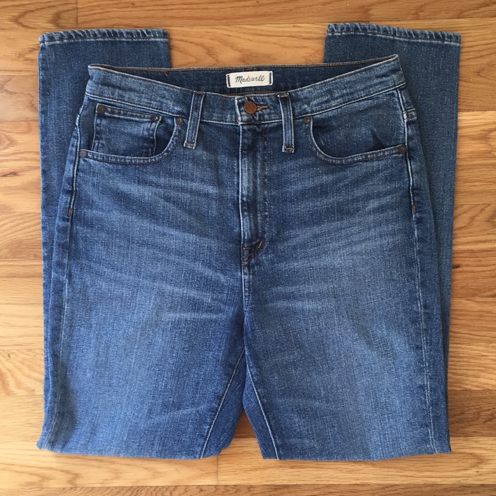 👌Madewell high rise slim boyjean in frisco wash